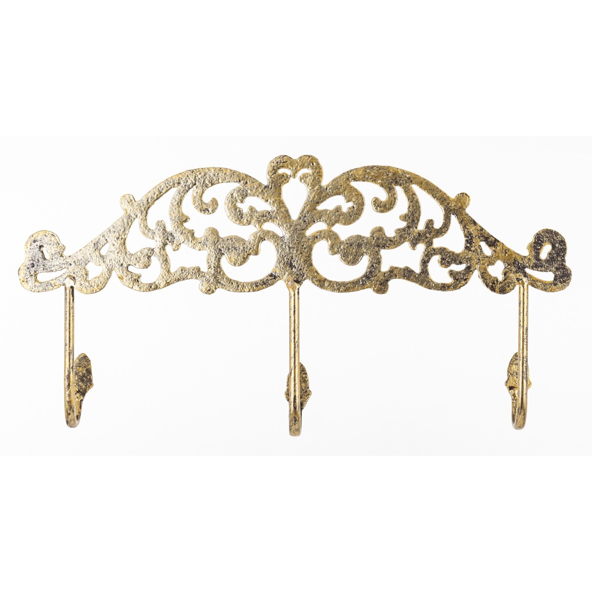 Wieszak ścienny metalowy 19,5x38x6 cm GANSO potrójny