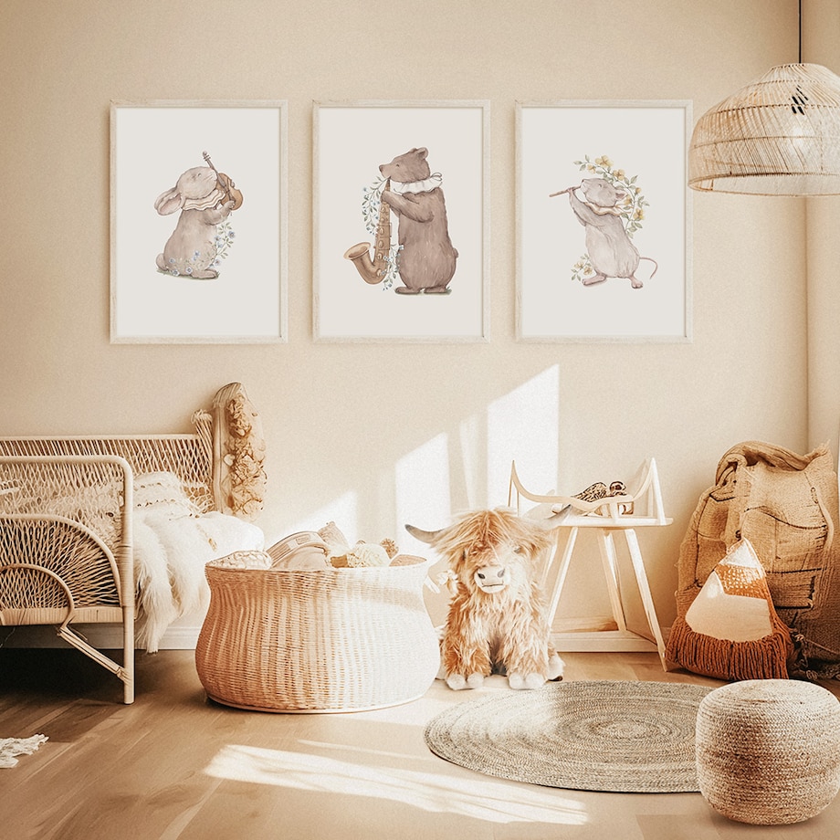 3 x plakat dla dzieci | zestaw 2 30x40