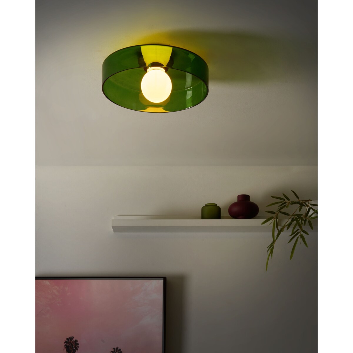 Lampa sufitowa LUGUSE Szkło Zielony
