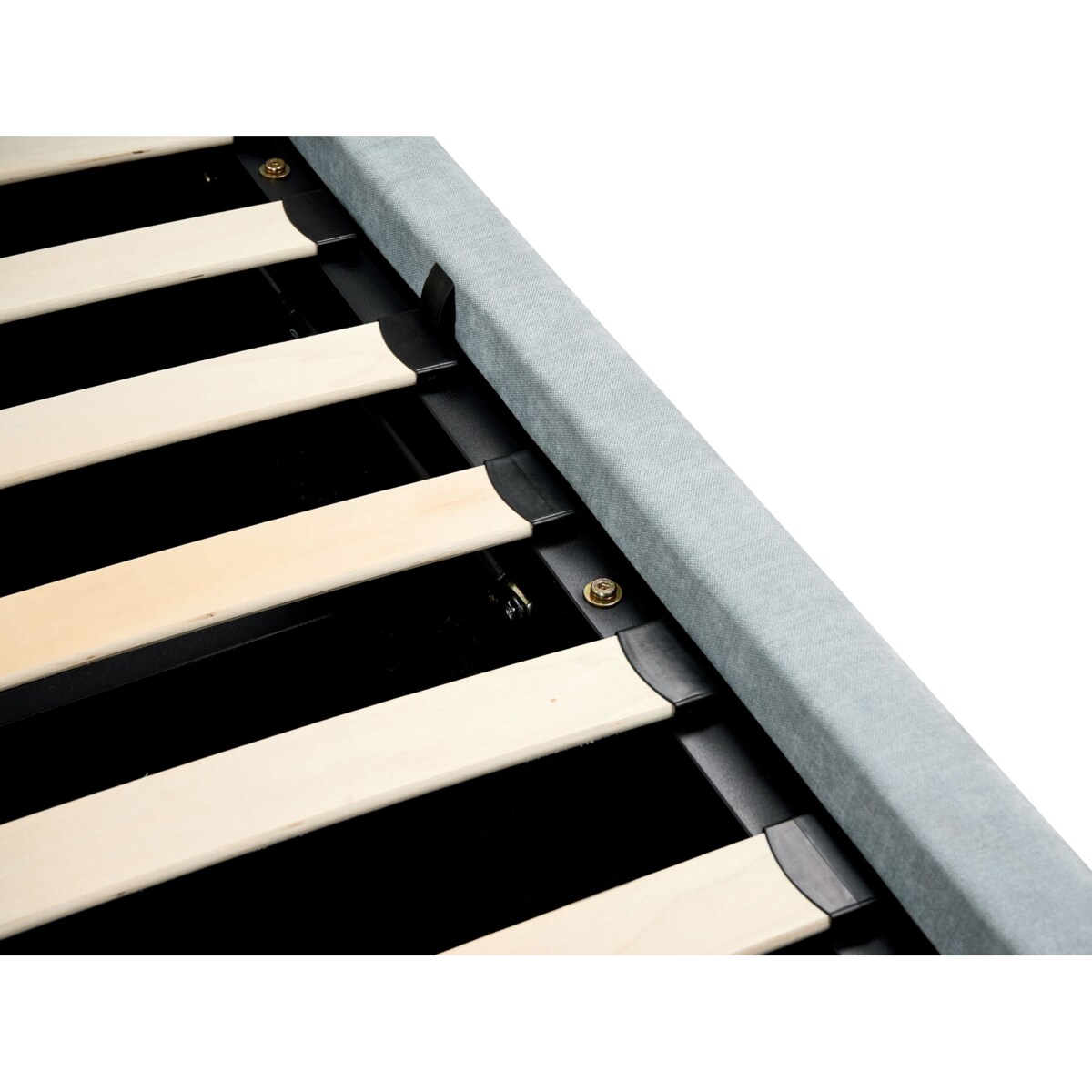 Łóżko z pojemnikiem BLAGNAC 180 x 200 cm Błękitny