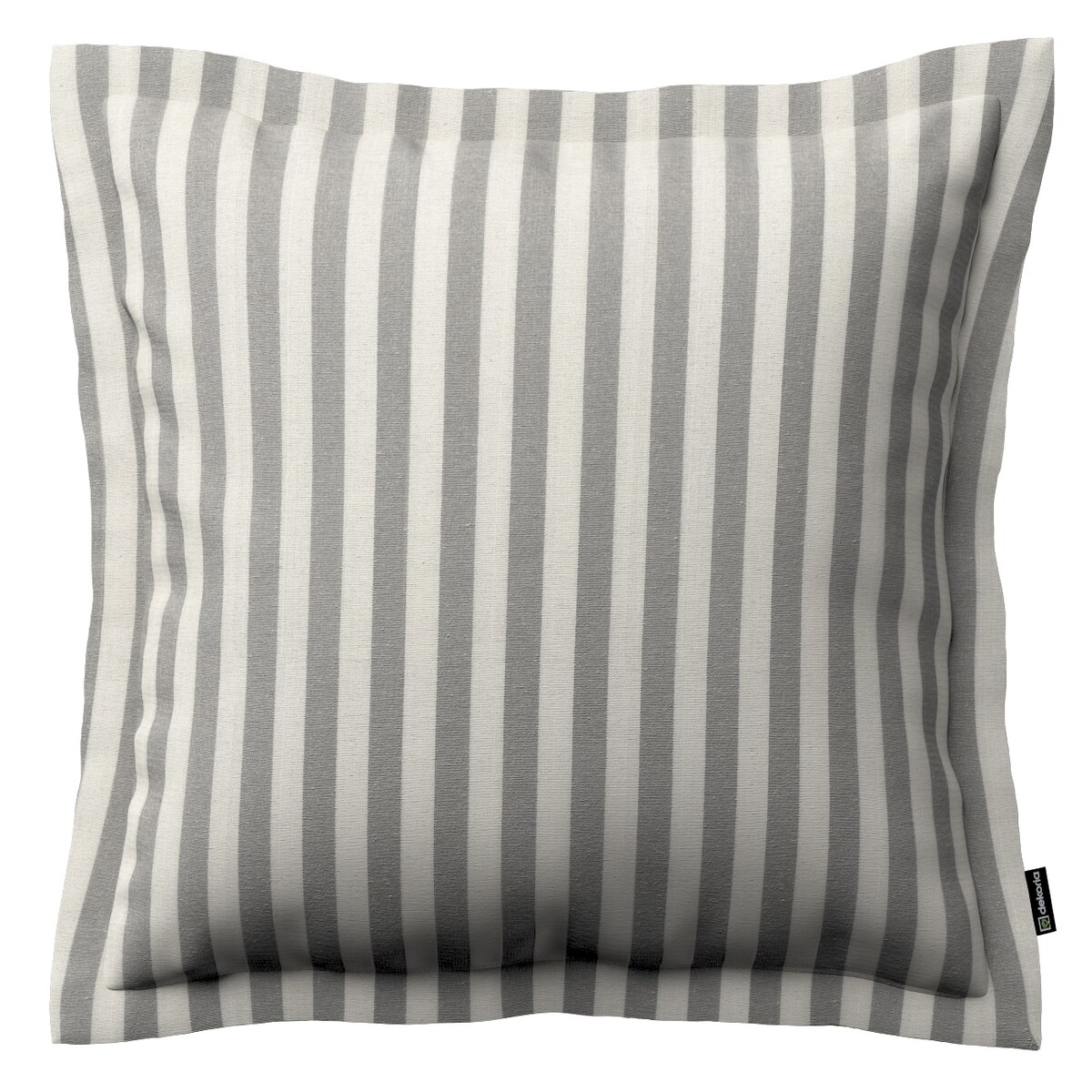 Poszewka Mona na poduszkę 45x45 szaro-białe pasy (1,5cm)