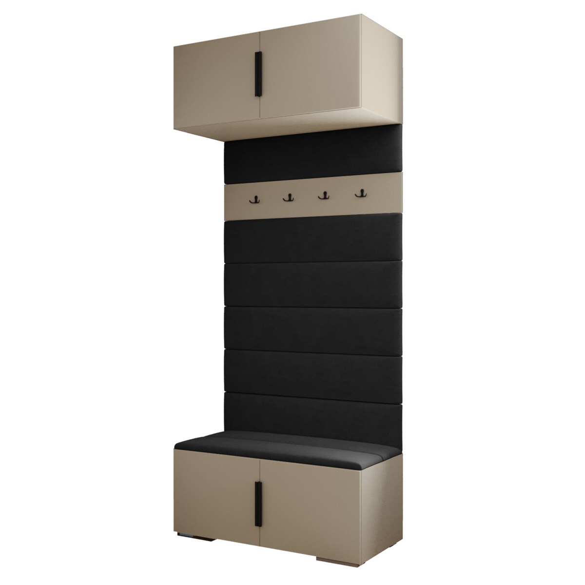 Garderoba do przedpokoju INOVA 1 kaszmir+czarny+manila18