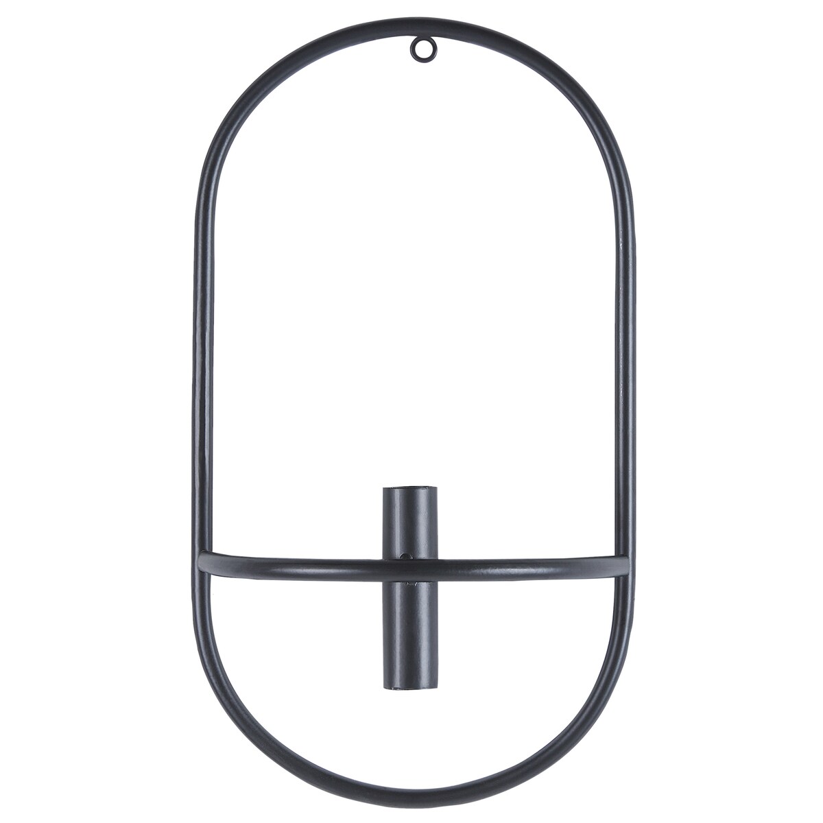 Zestaw 2 świeczników wiszących CAVIANA Metal 38 cm Czarny