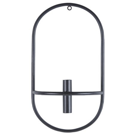 Zestaw 2 świeczników wiszących CAVIANA Metal 38 cm Czarny