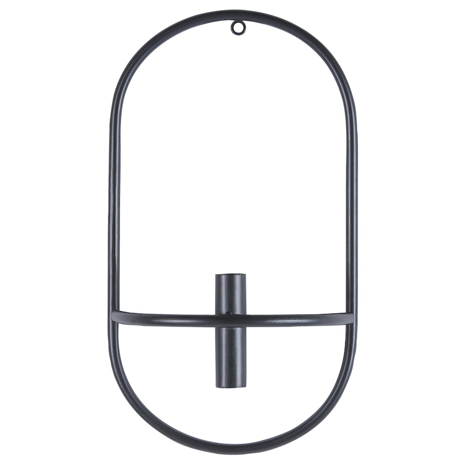 Zestaw 2 świeczników wiszących CAVIANA Metal 38 cm Czarny
