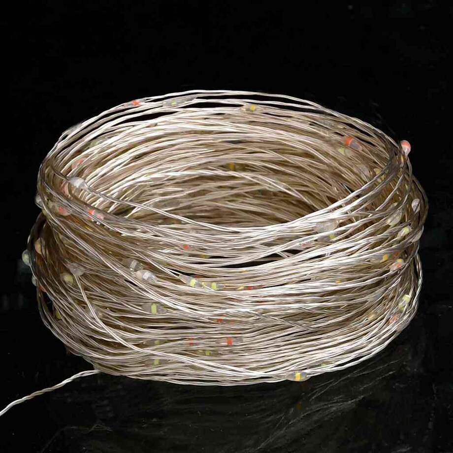 vidaXL Lampki LED, 300 diod, kolorowe, 30 m
