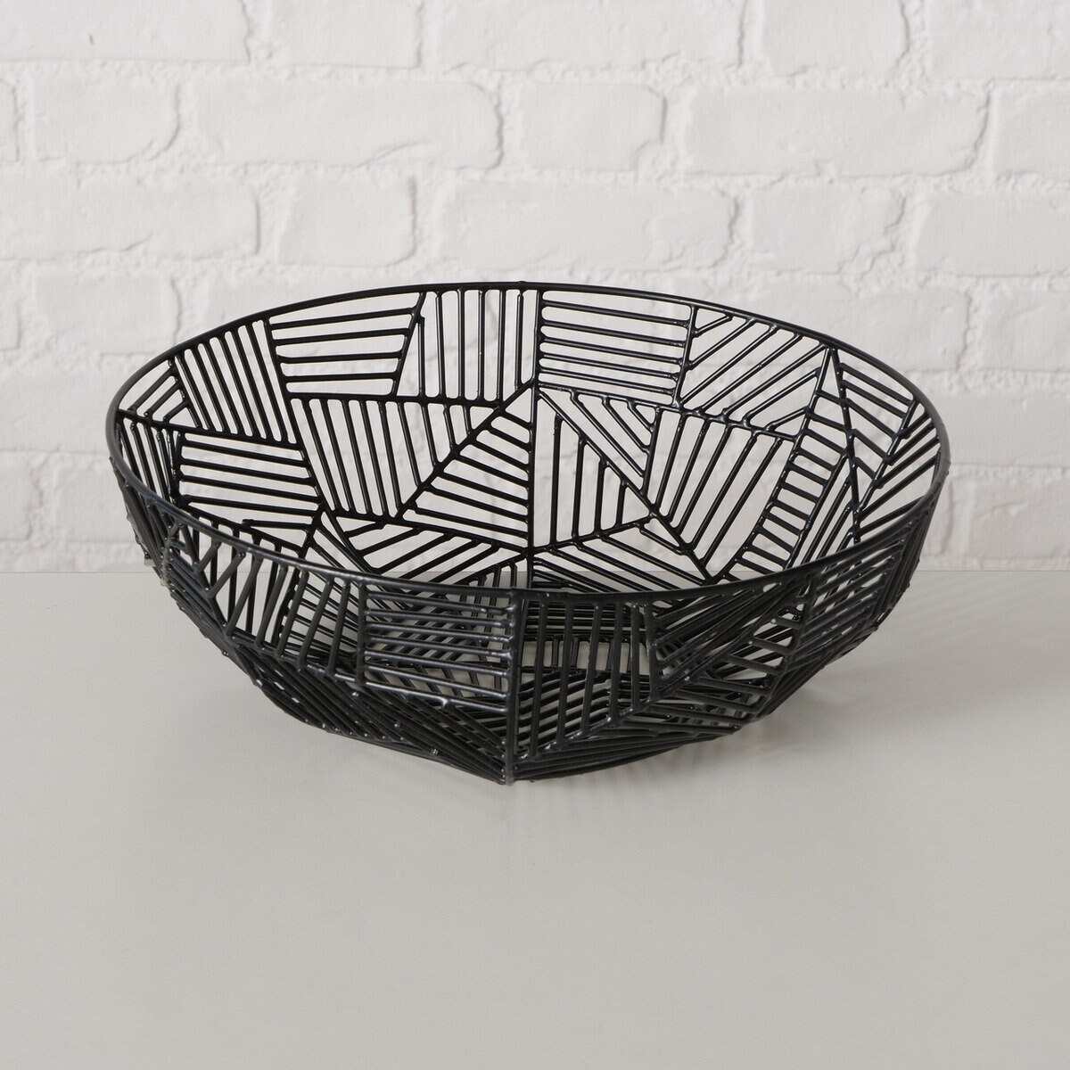 Metalowe misy dekoracyjne GRAPHINA, 2 szt. Ø 25-30 cm