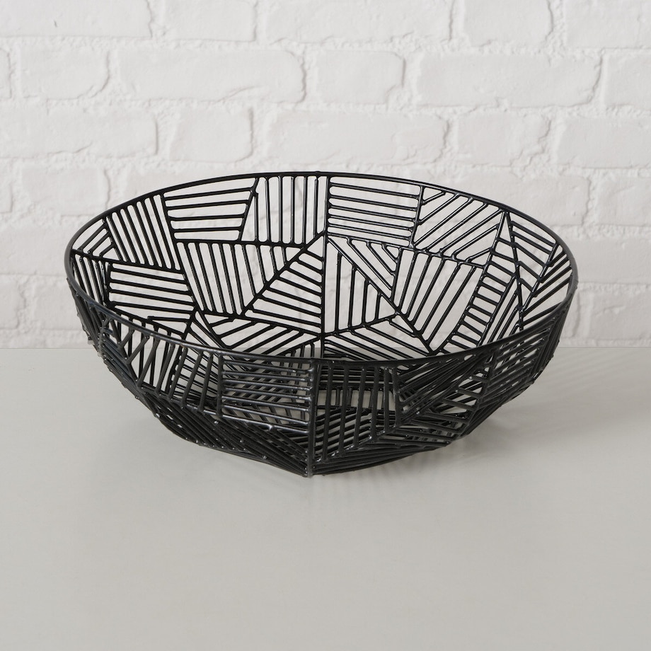 Metalowe misy dekoracyjne GRAPHINA, 2 szt. Ø 25-30 cm