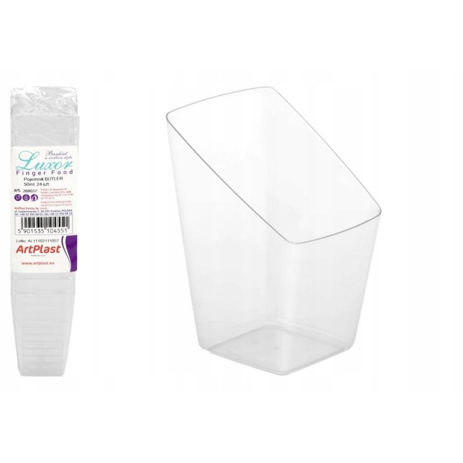 POJEMNIK PUCHAREK 24x 50 ml na desery bankietówki przekąski galaretka LODY