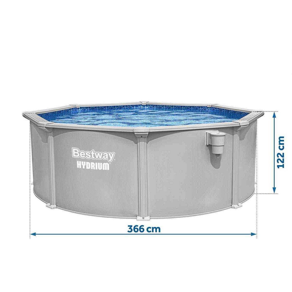 Basen stelażowy Hydrium 366x122 Bestway całoroczny 56574 zestaw 13w1