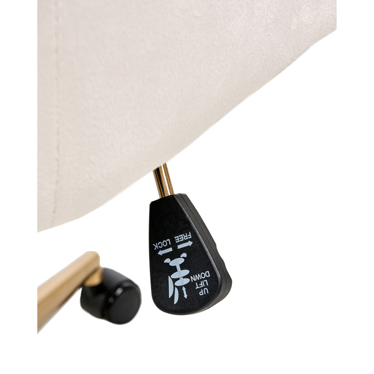 Krzesło obrotowe ALTONA Welur Złamana biel