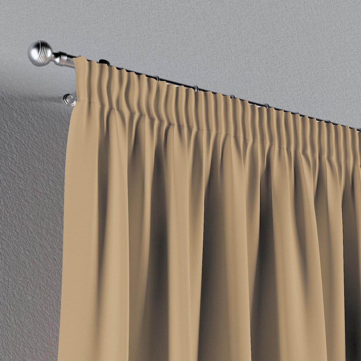 Zasłona na taśmie marszczącej 1 szt. 130x260 złocisty beż