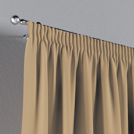 Zasłona na taśmie marszczącej 1 szt. 130x260 złocisty beż