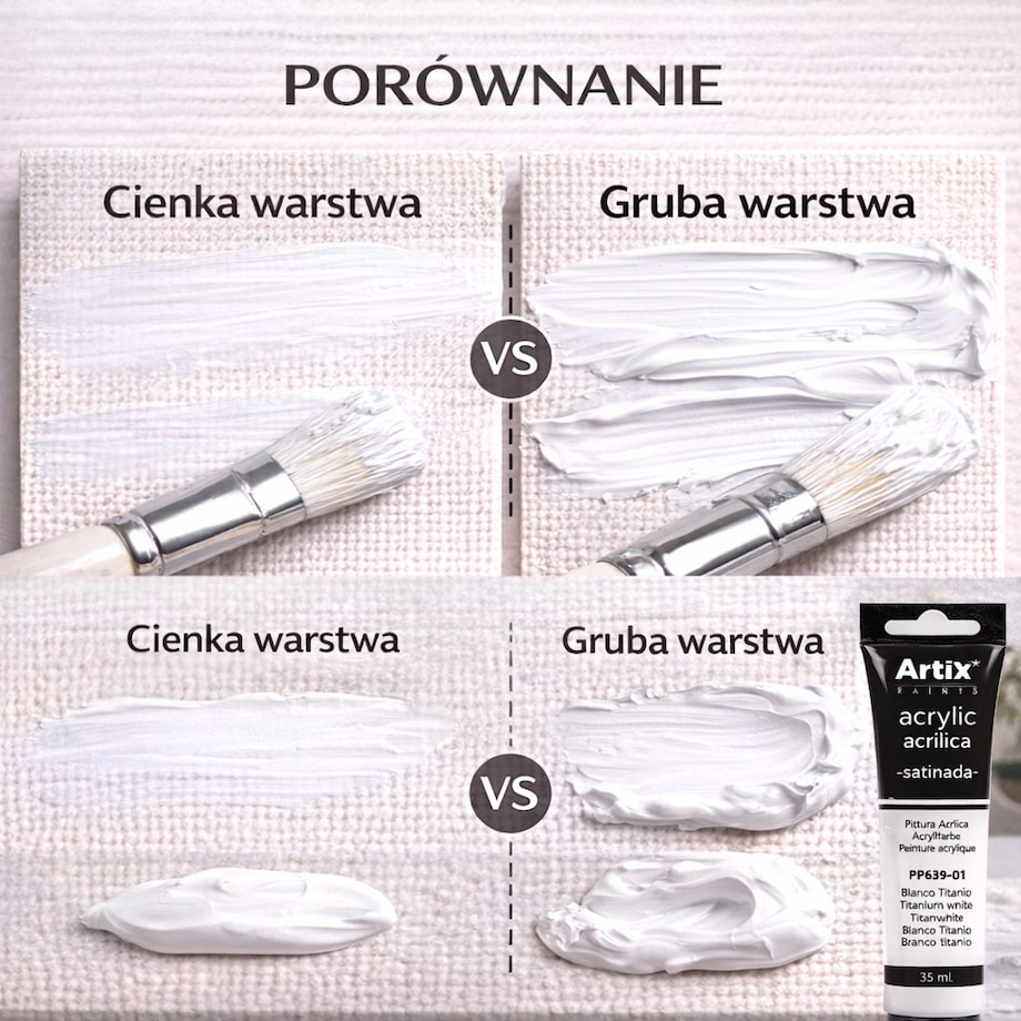 arba akrylowa Artix Titanium White 35 ml – klasyczna biel o satynowym wykończeniu