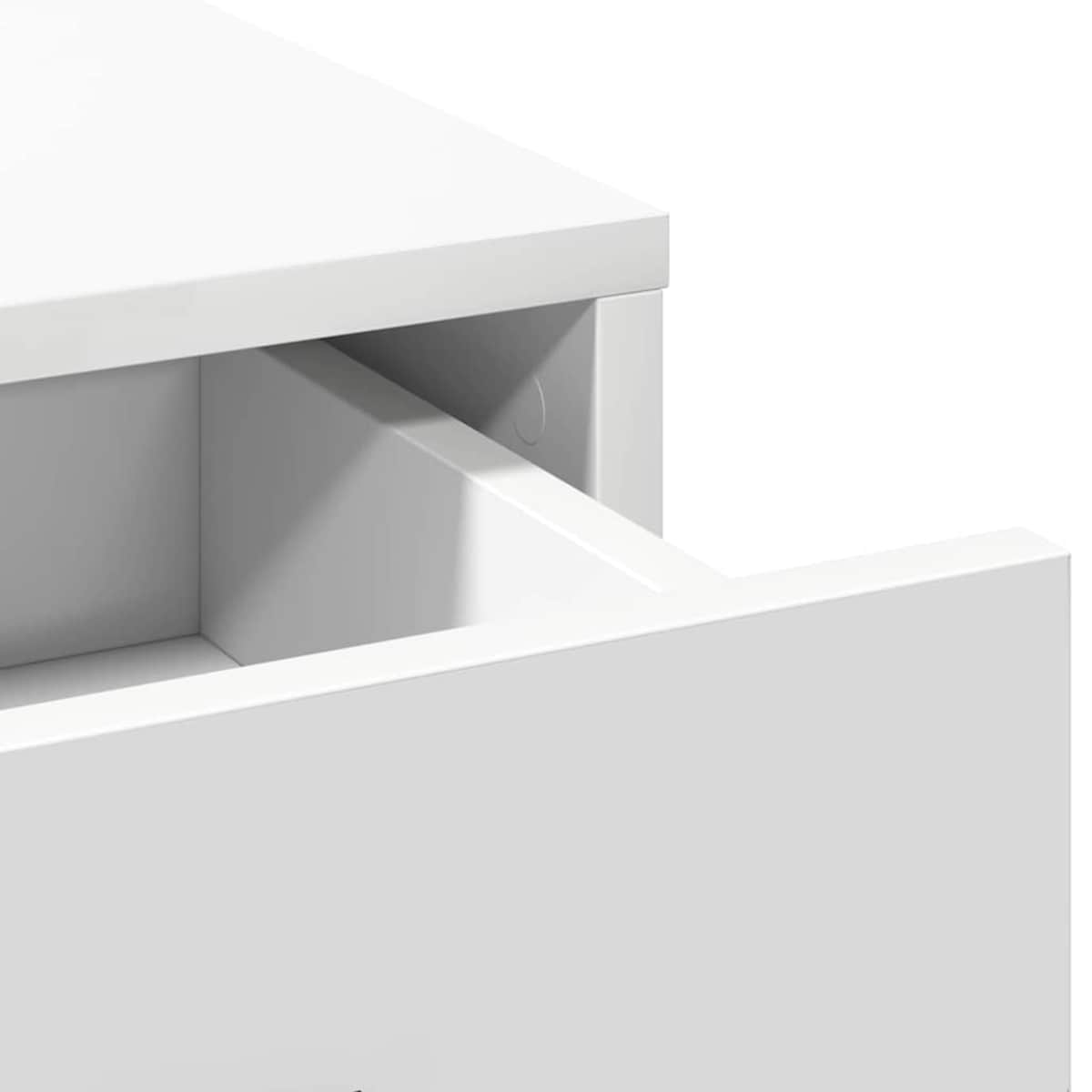 vidaXL Toaletka 2 pcs Biały 40 x 41 x 75 cm Materiał drewnopochodny