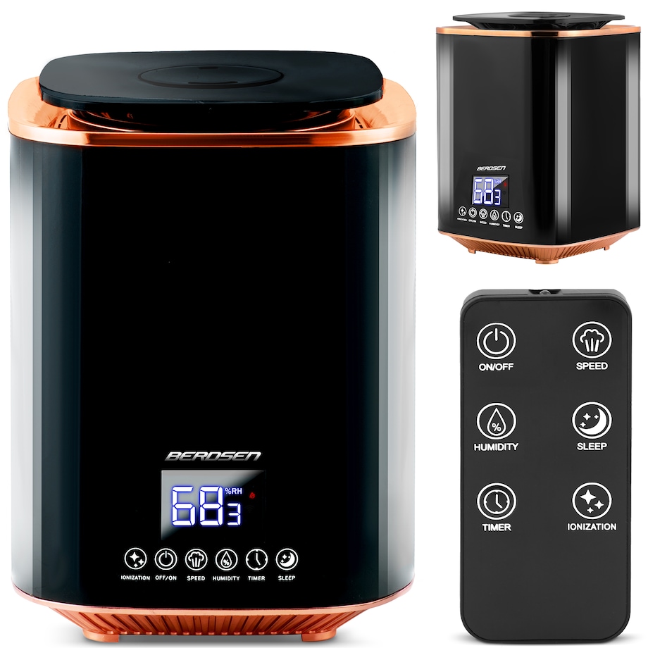 Nawilżacz powietrza ultradźwiękowy jonizator aroma Berdsen