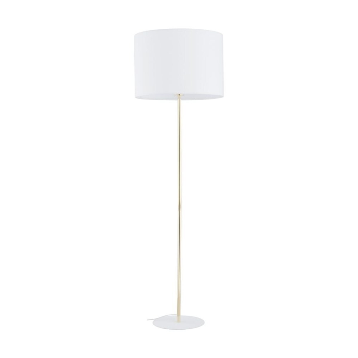 Lampa podłogowa TK Lighting UMBERTO WHITE GOLD 16033 biała złota E27 155 cm
