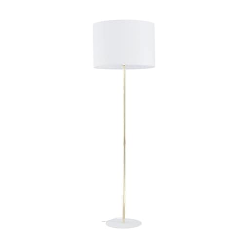 Lampa podłogowa TK Lighting UMBERTO WHITE GOLD 16033 biała złota E27 155 cm