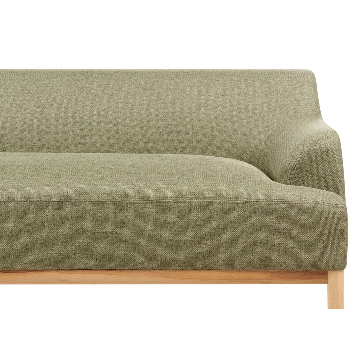 Sofa narożna prawostronna SOSJO Oliwkowy Tkanina Prawostronny