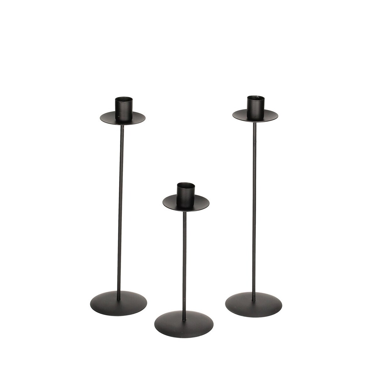 Komplet świeczników Methody 3szt., 8 x 8 x 30 cm