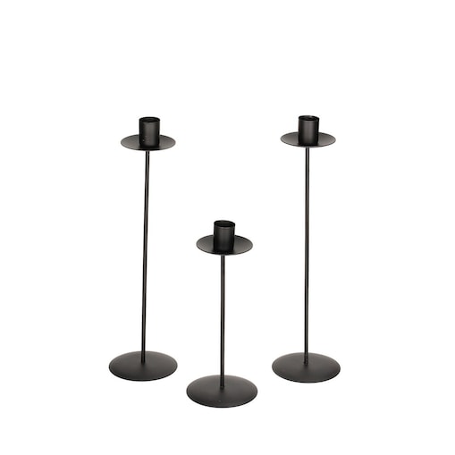 Komplet świeczników Methody 3szt., 8 x 8 x 30 cm