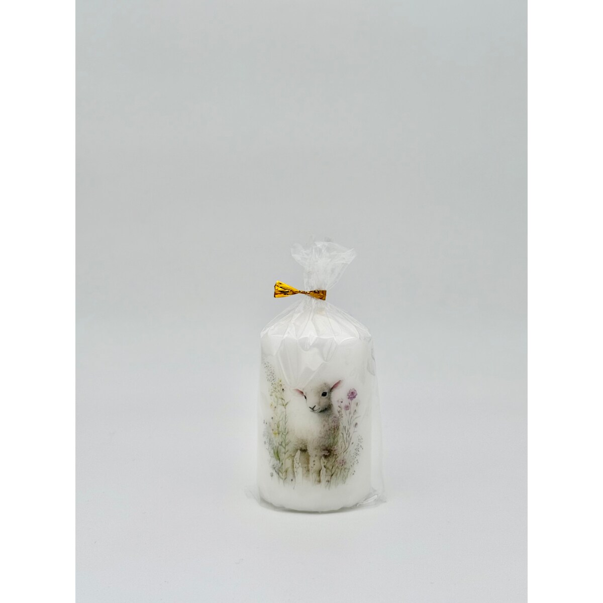 Świeca wielkanocna na prezent Baranek wielkanocny świeczka na Wielkanoc