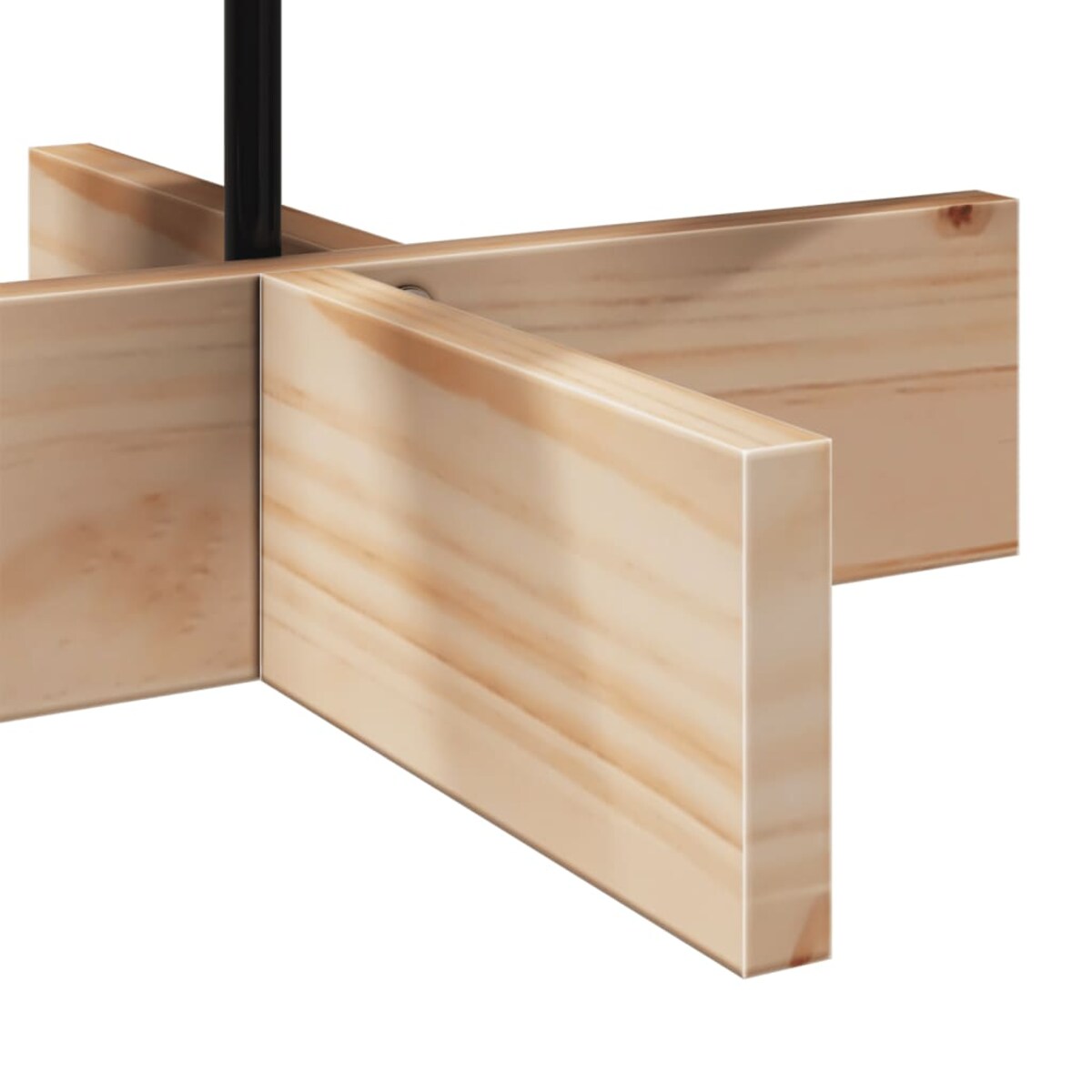 vidaXL Drewniana choinka do udekorowania, 80 cm, lite drewno sosnowe