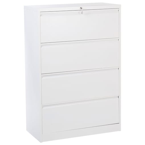 Szafka biurowa metalowa biała HALITE