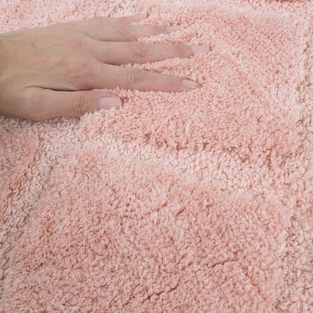 Zestaw 2szt Dywanik łazienkowy Soft 40x60 cm antyposlizgowy różowy