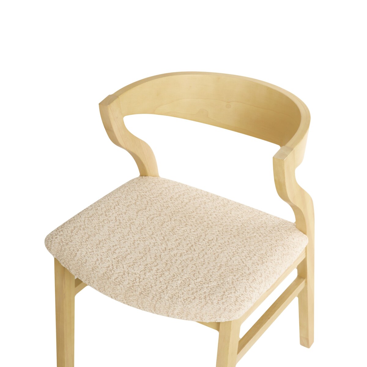 Krzesło do jadalni Zestaw 2 Jasnobeżowy MAROA