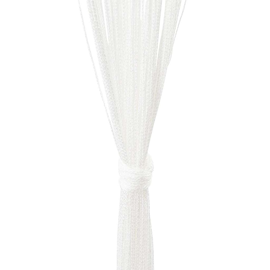vidaXL Zasłony sznurkowe, 2 sztuki, 100 x 250 cm, białe