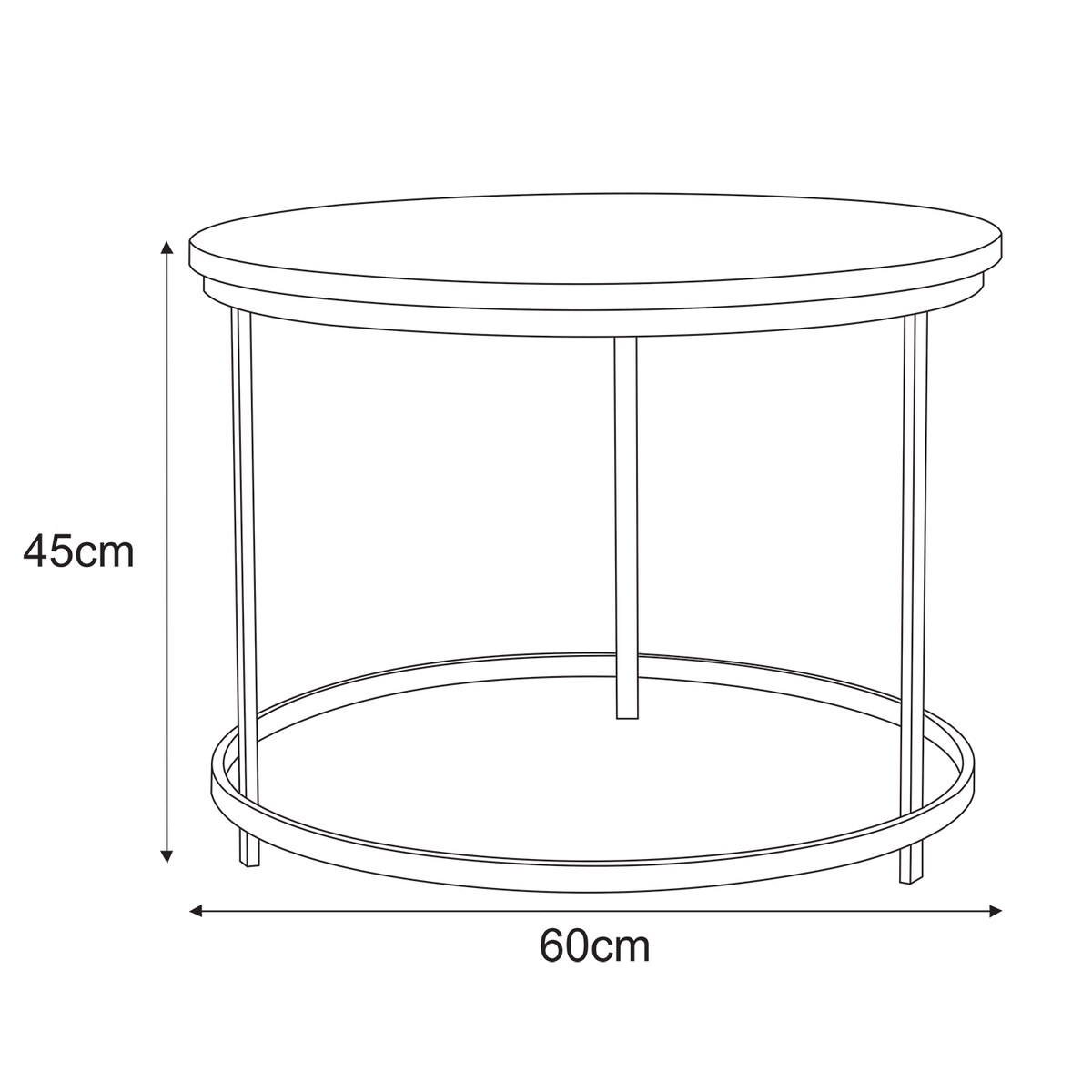 Meble dekoracyjne KS-28 STOLIK z serii KAJA HOME