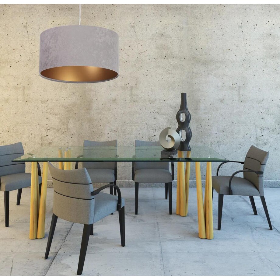 Lampa wisząca HOME 40 szara/złota