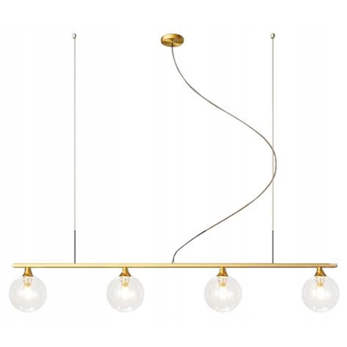 Lampa Sufitowa Wisząca App675 Złota Szklane Kule 4