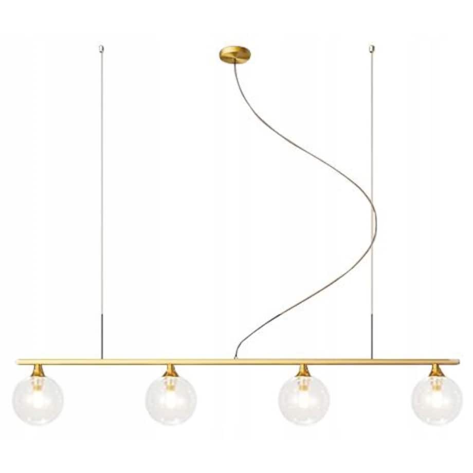 Lampa Sufitowa Wisząca App675 Złota Szklane Kule 4