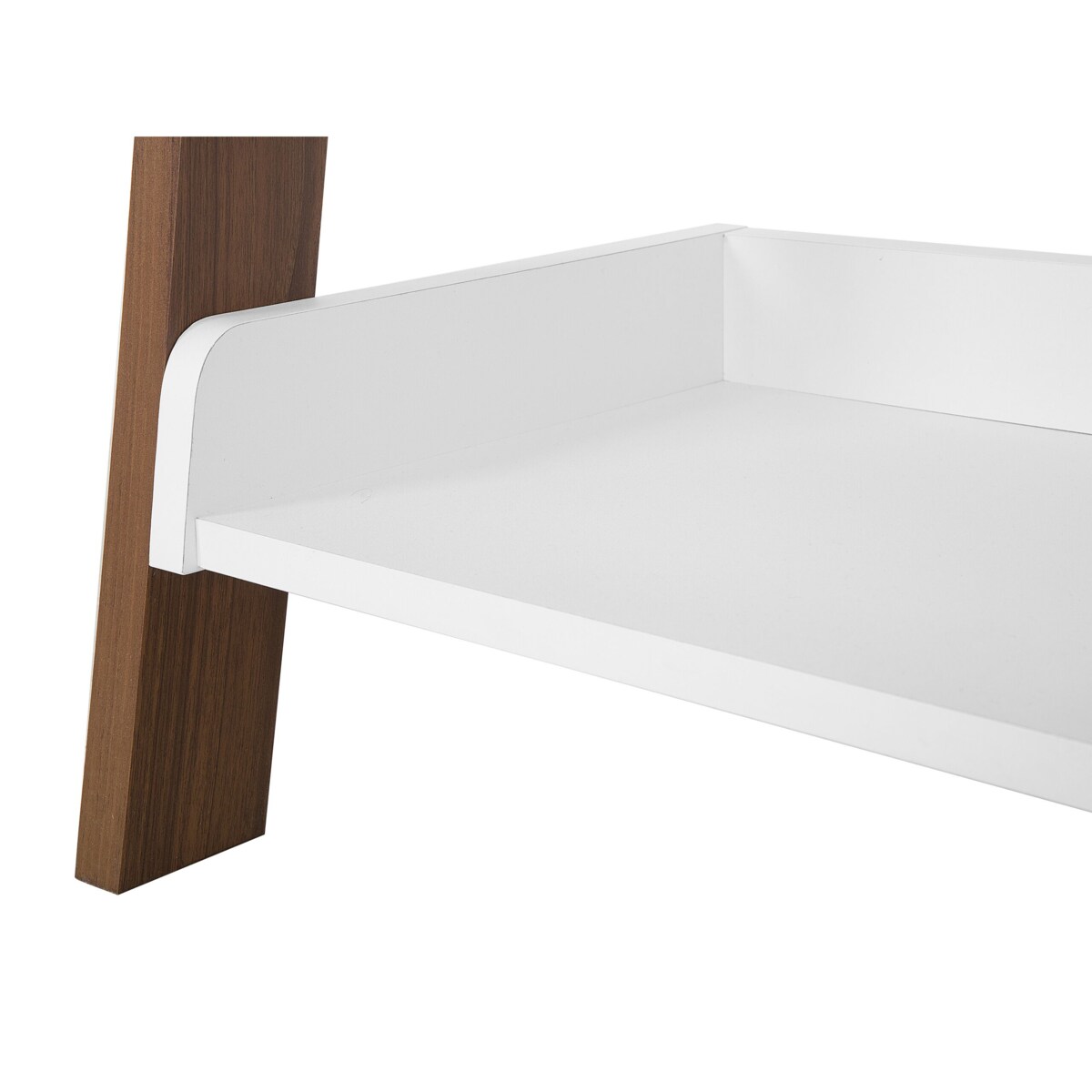 Regał drabina 5 półek ciemne drewno z białym MOBILE DUO