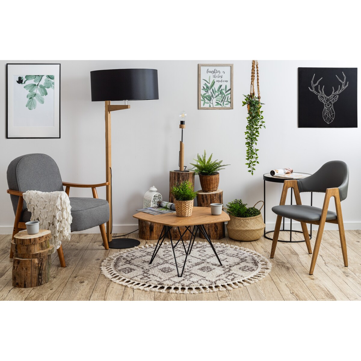 Dywan BERBER TANGER B5940 koło krem / brąz koło 160 cm