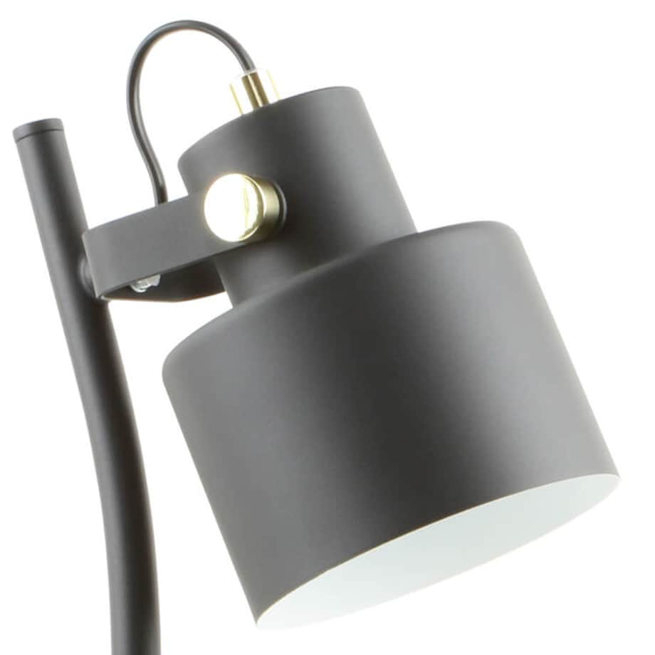Biurkowa lampka Draco A2038-SBK Zumaline na szafkę metalowa czarny złoty
