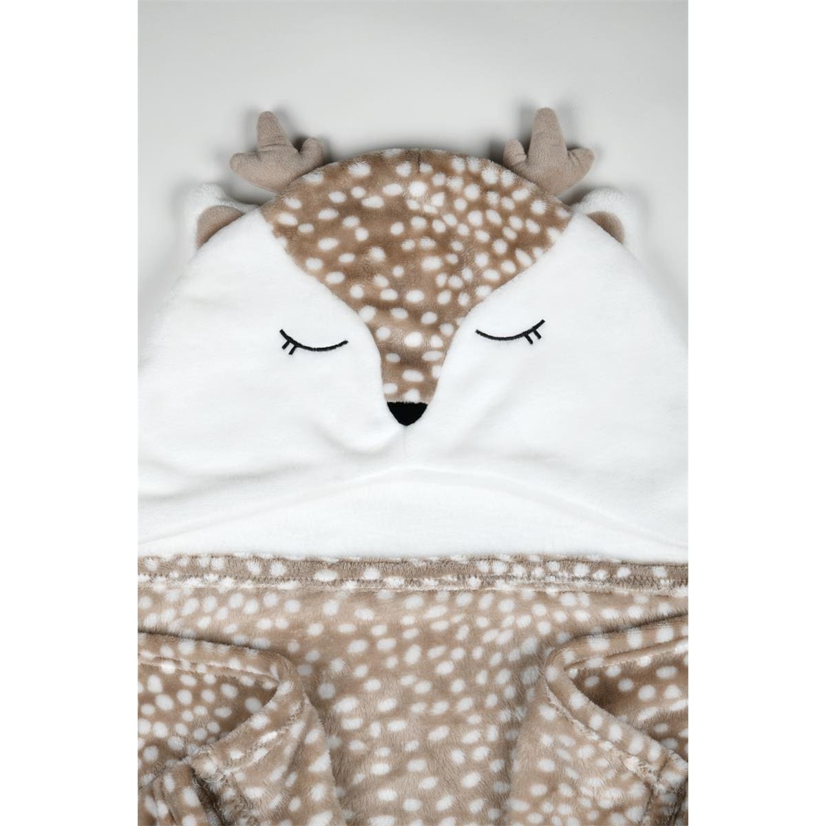 Kocyk z rękawami dziecięcy GABIN, jelonek, 75 x 150cm