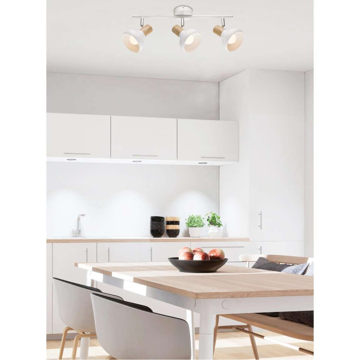 PUERTO LAMPA SUFITOWA LISTWA 3X40W E14 BIAŁY