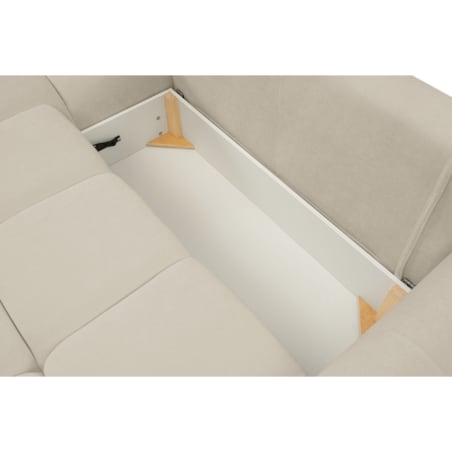 Narożnik z funkcją spania do salonu BOSE, lewostronny, ecru