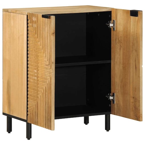vidaXL Komoda Brązowa 60x33x75 cm Drewno lite Mango