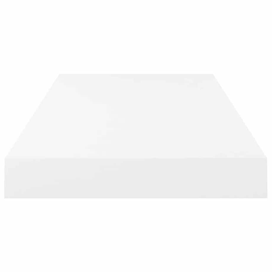vidaXL Półka ścienna, wysoki połysk, biała, 50x23x3,8 cm, MDF