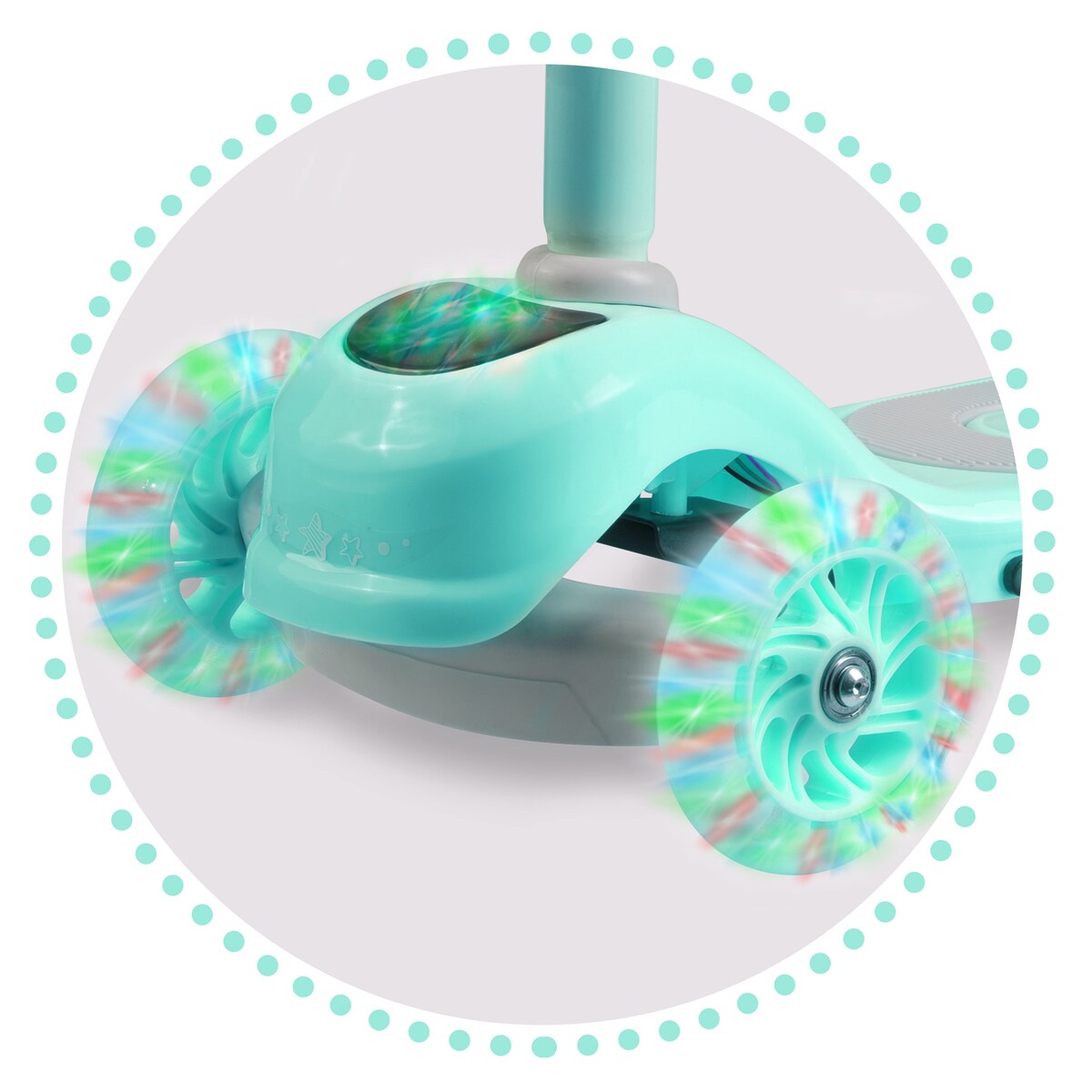 Hulajnoga trójkołowa dla dzieci Ricokids Piko miętowa