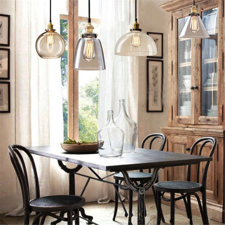 Lampa Wisząca Szklana Loft Industrial Kolory Verto