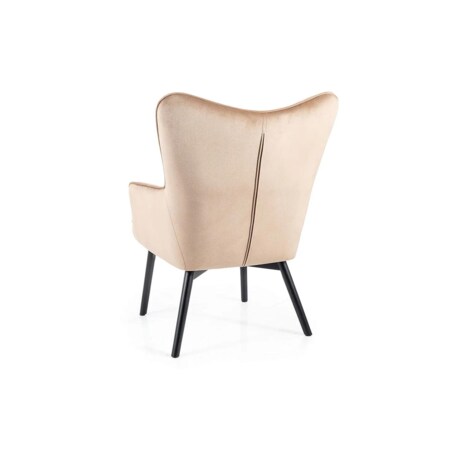Fotel do salonu CARMEN VELVET beżowy