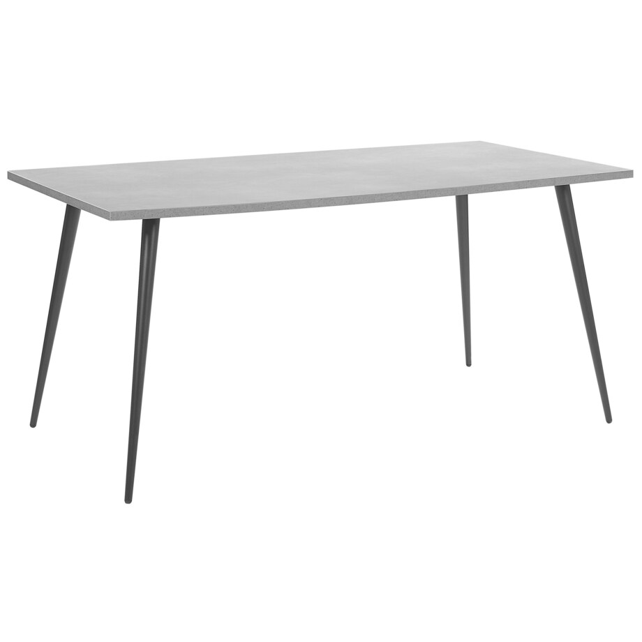 Stół do jadalni 160 x 80 cm efekt betonu z czarnym SANTIAGO