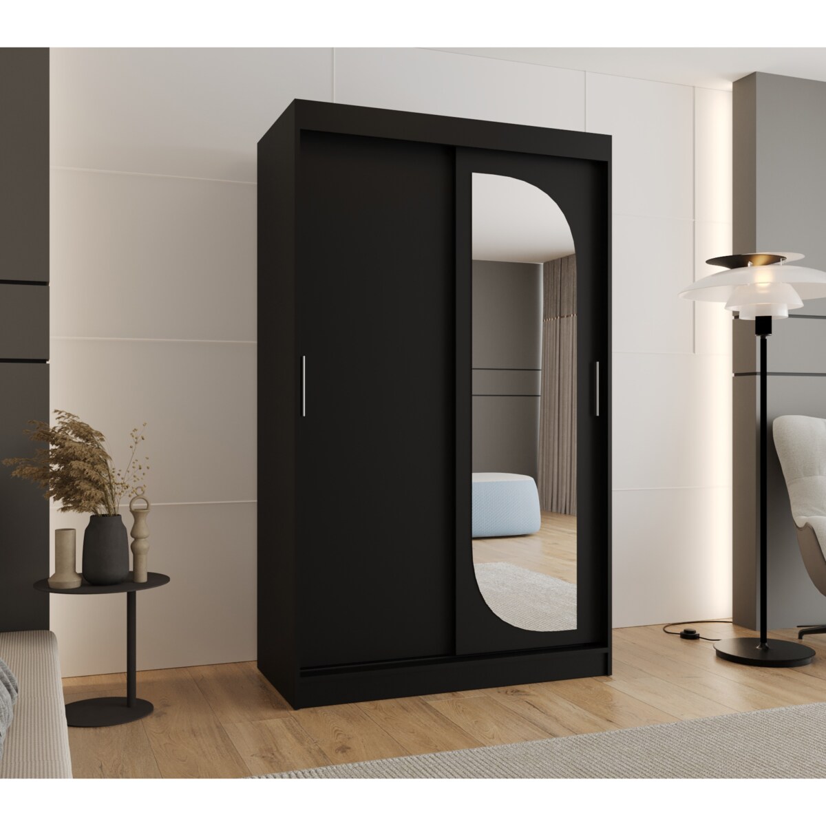 Szafa przesuwna LUCY 120 czarny