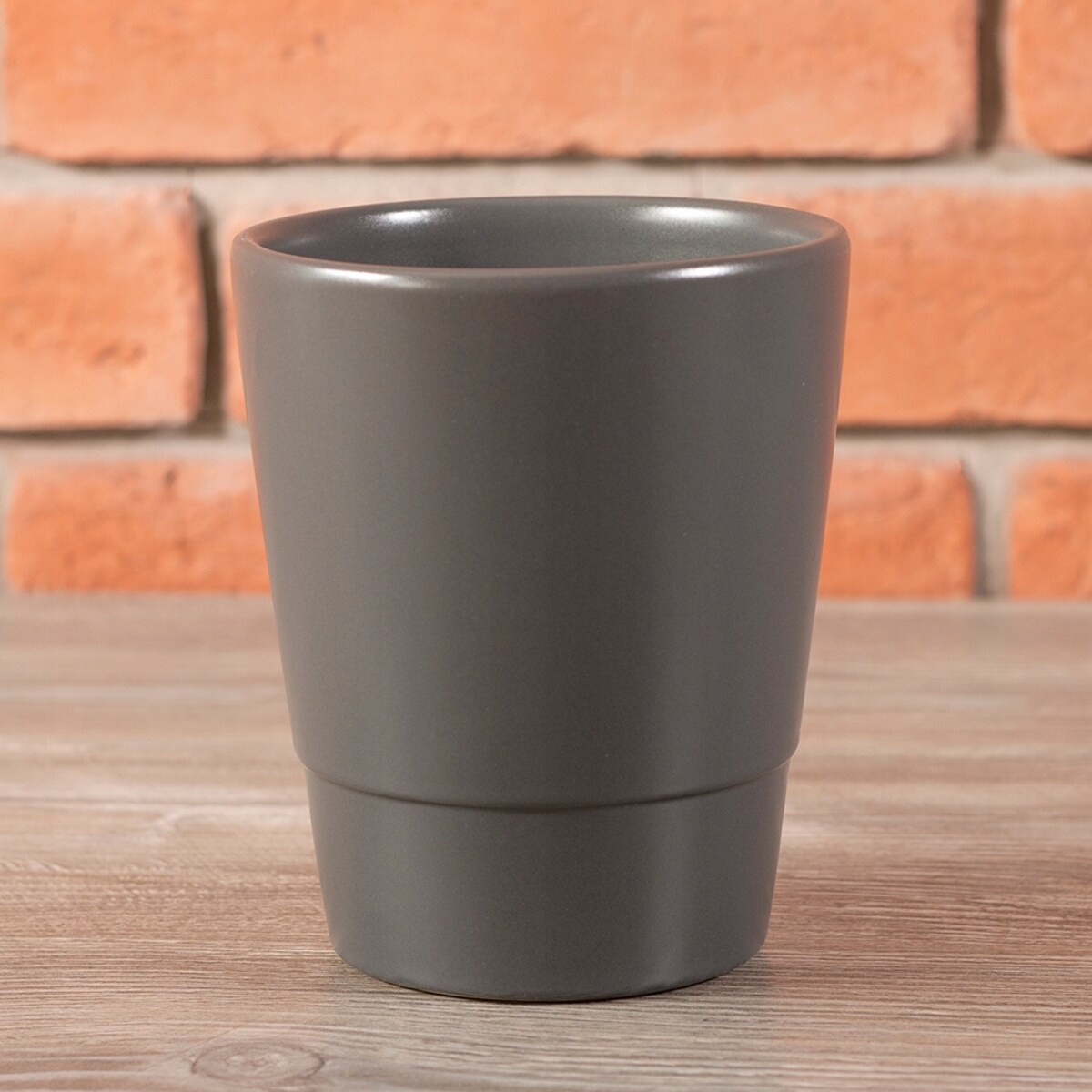 DONICA SZARA na storczyki CERAMICZNA śr. 13cm