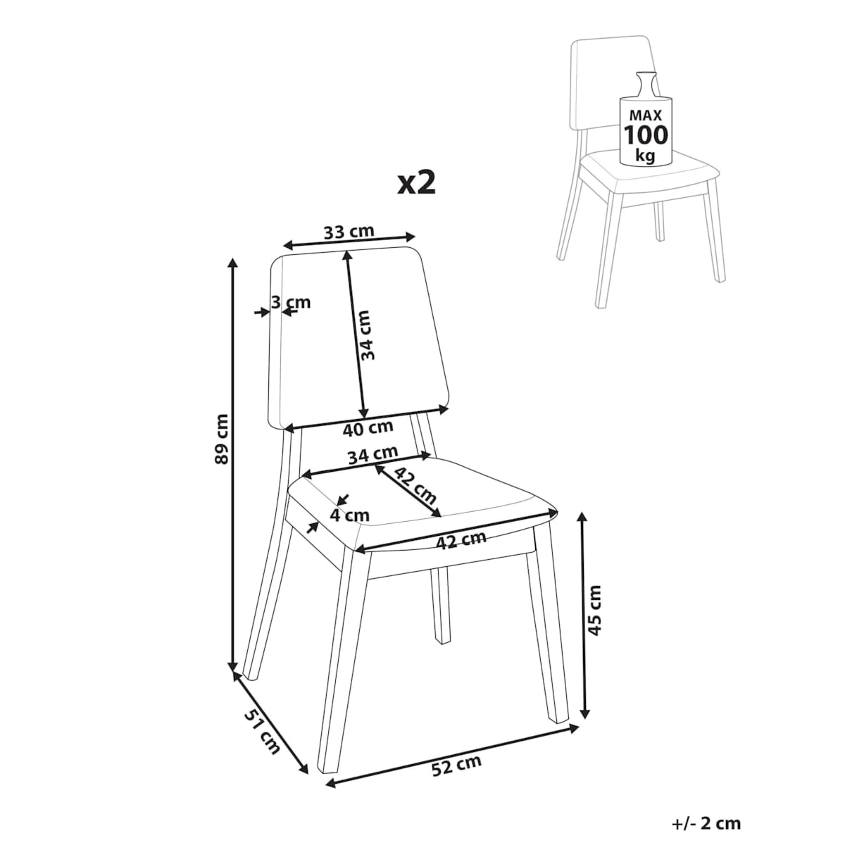 Krzesło do jadalni Ciemnozielony MERRILL